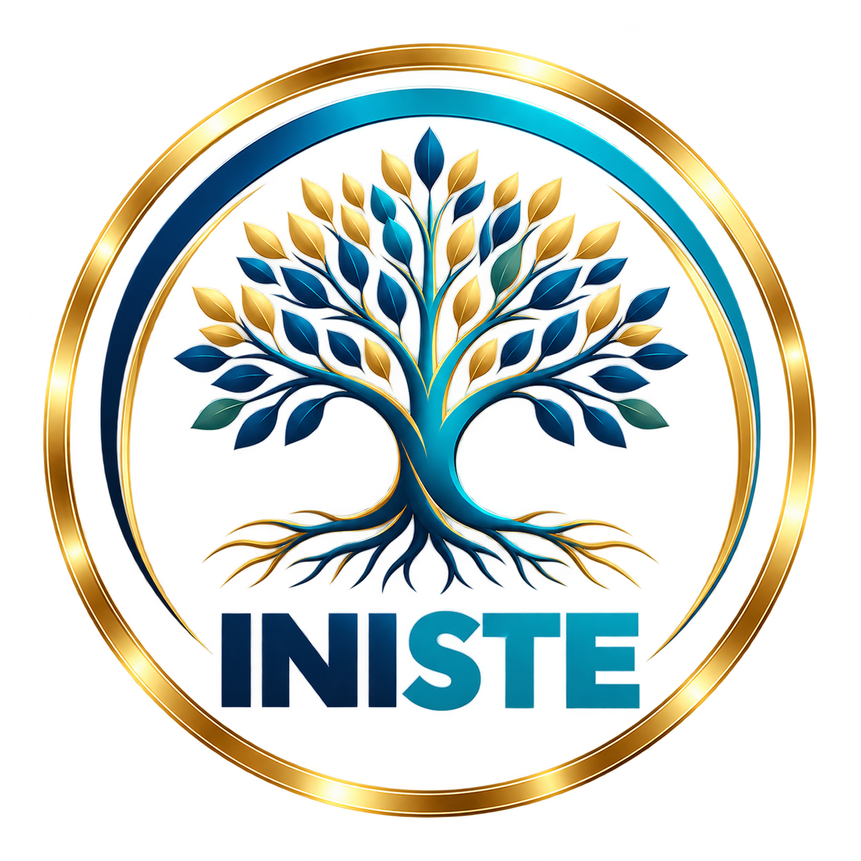 Badge INISTE identifiant un praticien formé du réseau Du Nous au Je